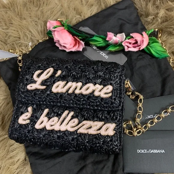 SOLD⛔️AUTHENTIC  DOLCE & GABBANA MILLENIALS " L'Amore E'Bellezza" FLORAL - Picture 2 of 16